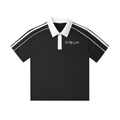 Contrast Collar Short-Sleeve Polo Shirt