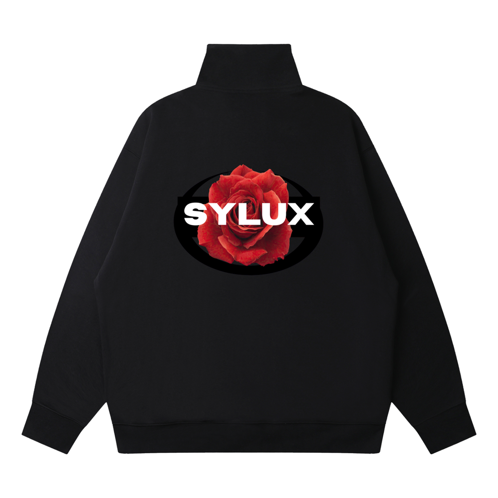 Quarter-Zip Drop Shoulder Sweatshirt