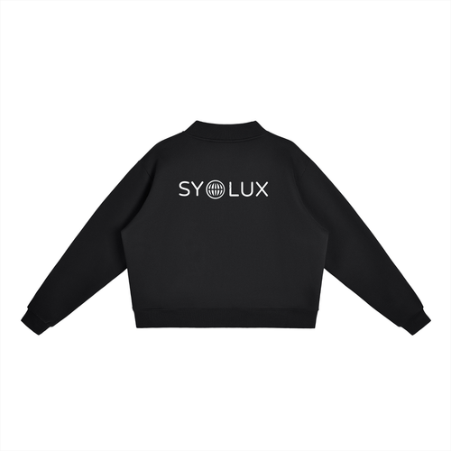 Essential Fleece Mock-Neck Crew Sweatshirt