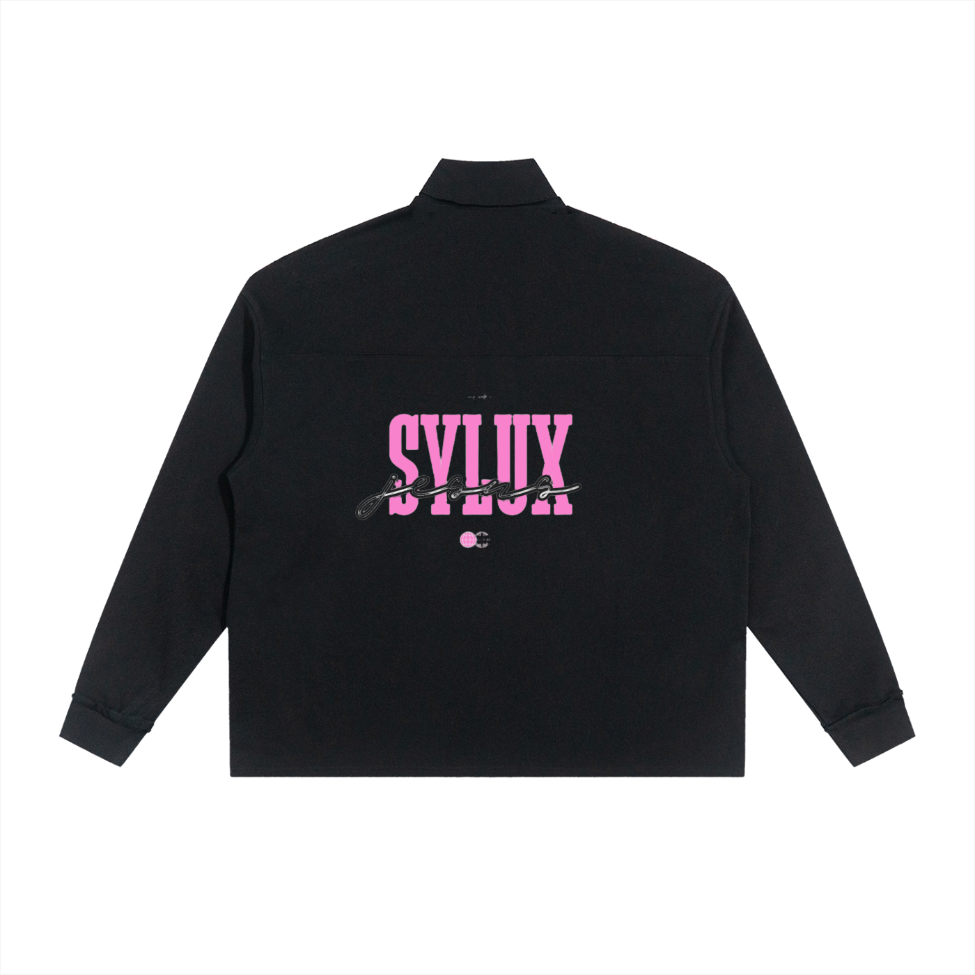 Half-Zip Rolled Edge Fleece Sweatshirt