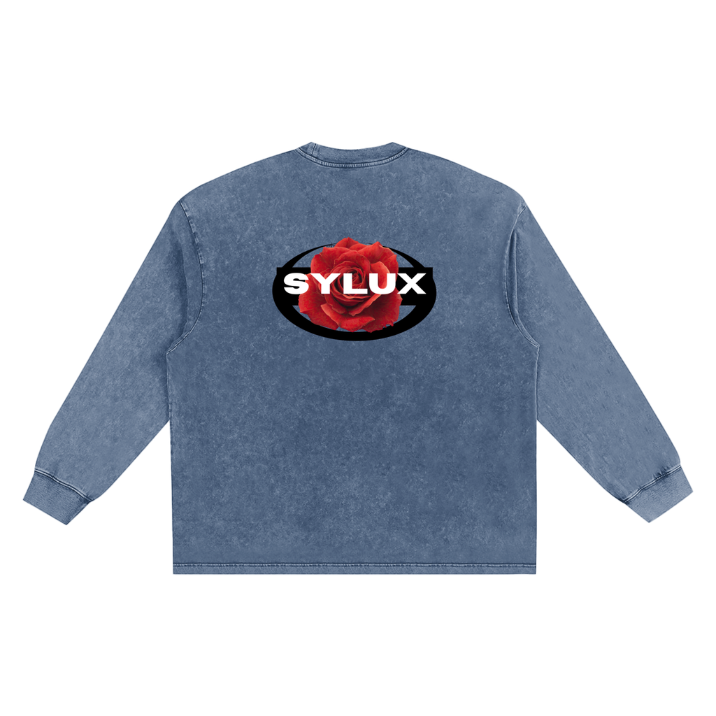 Snow Washed Frayed Edge T-Shirt