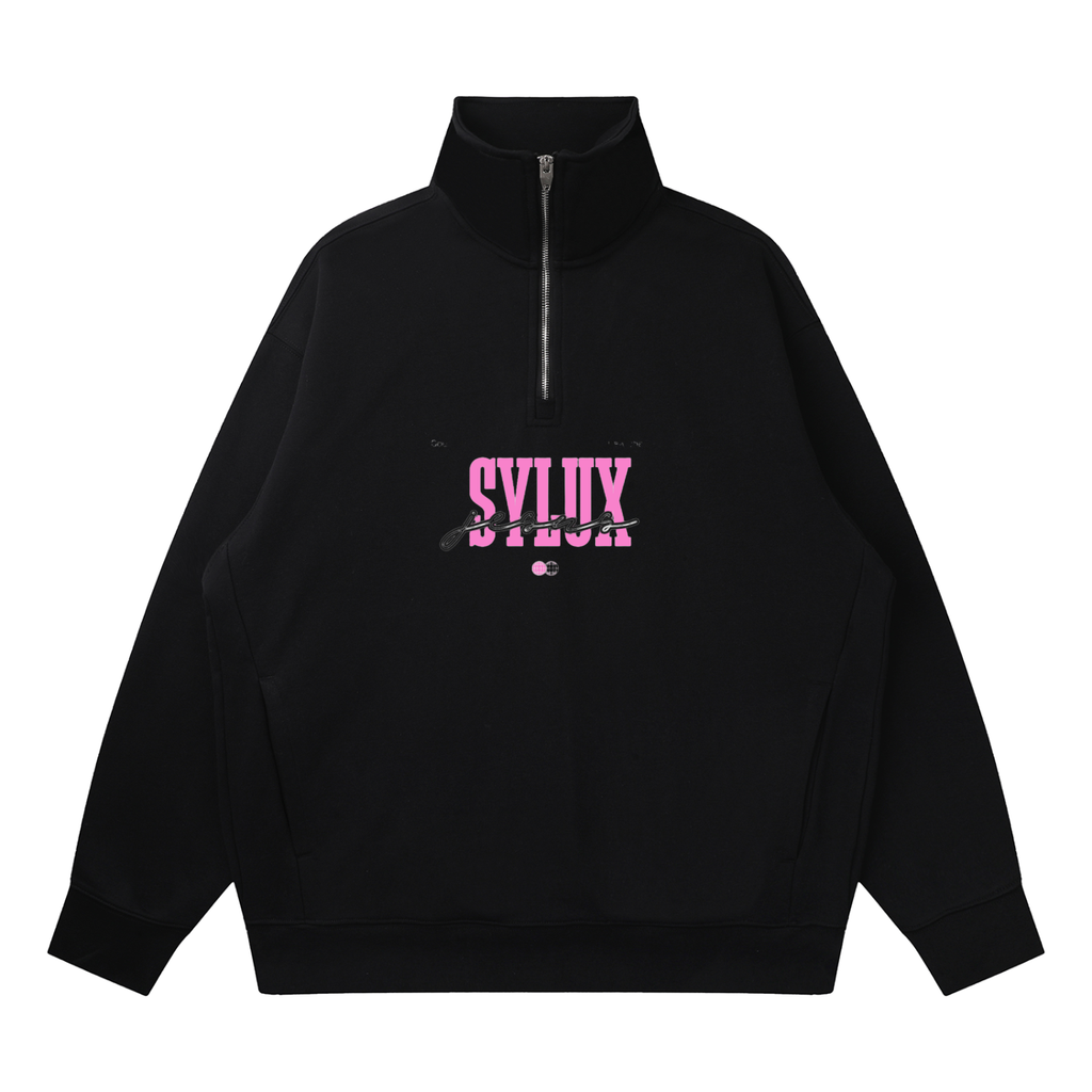 Quarter-Zip Drop Shoulder Sweatshirt