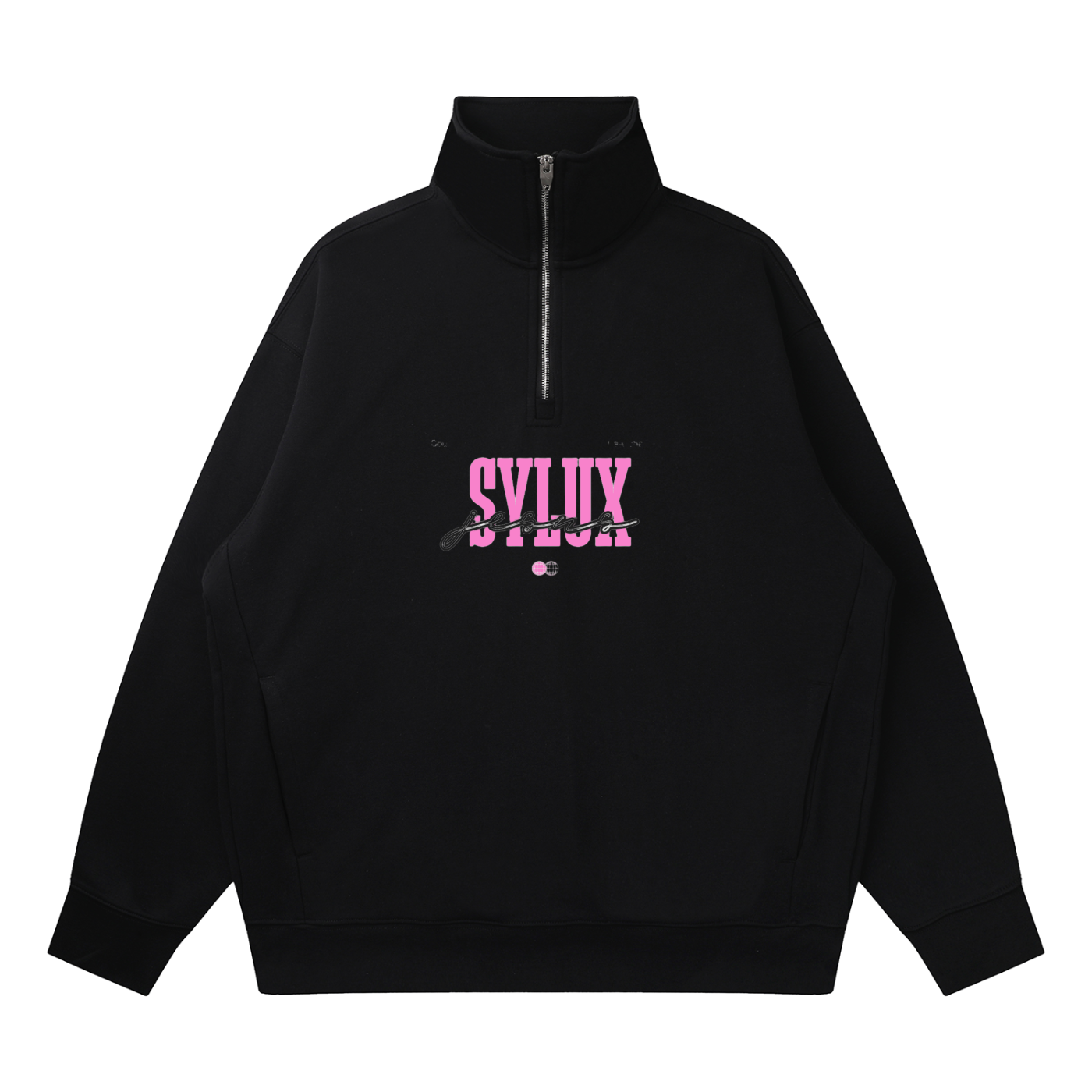 Quarter-Zip Drop Shoulder Sweatshirt
